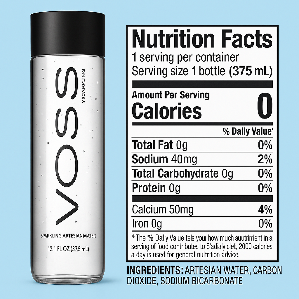Voss Water 12-Pack - SPARKLING (12.7 fl oz)