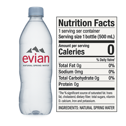 Evian Luxury Water - STILL (33.8 fl oz)