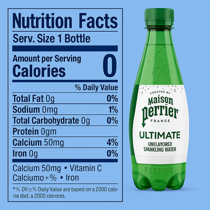 Perrier Ultimate Luxury Water - SPARKLING (16.9 fl oz)