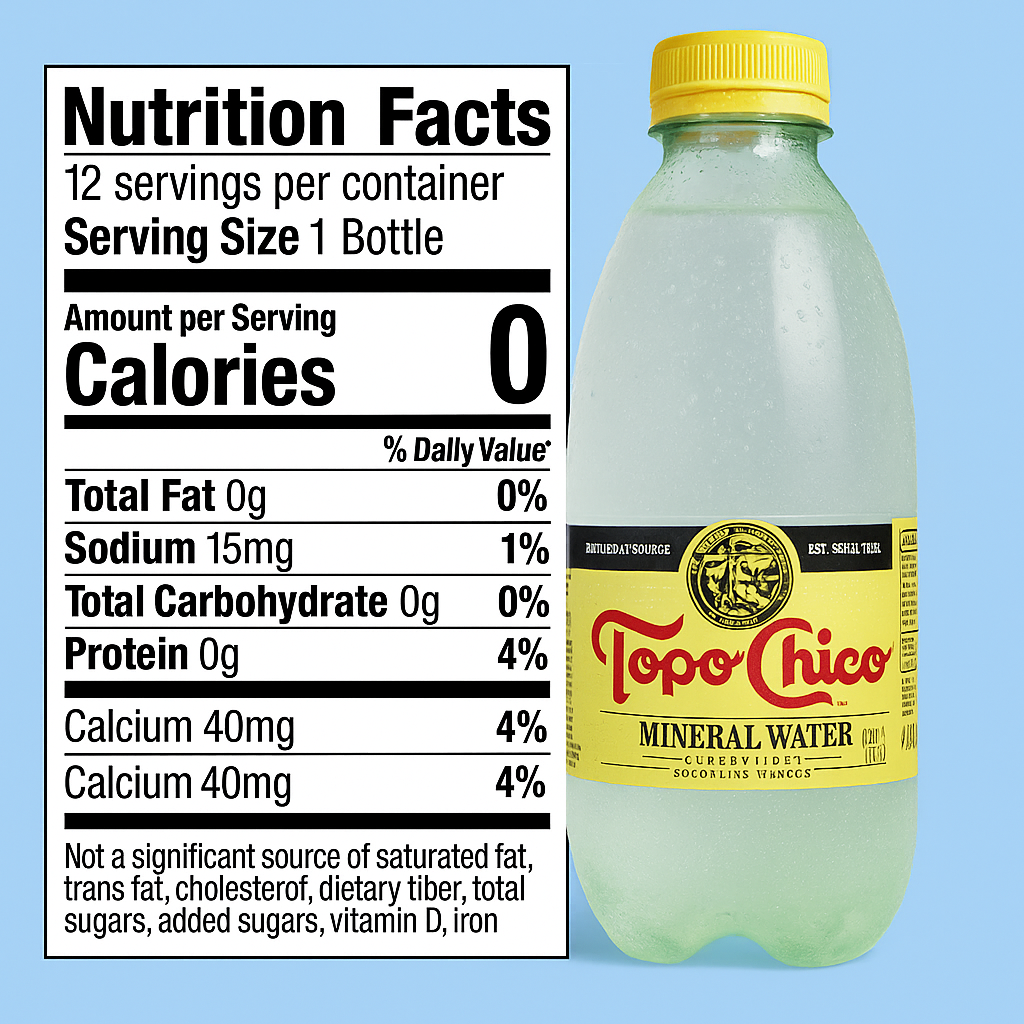 Topo Chico Luxury Water - SPARKLING (20 fl oz)