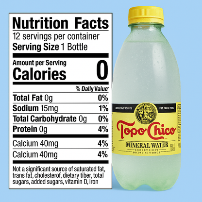 Topo Chico Luxury Water - SPARKLING (20 fl oz)